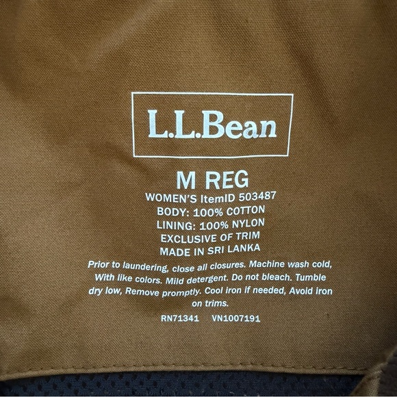 L.Bean Women’s Brown Utility Field Vest Corduroy Collar Outdoor Workwear - Picture 12 of 16